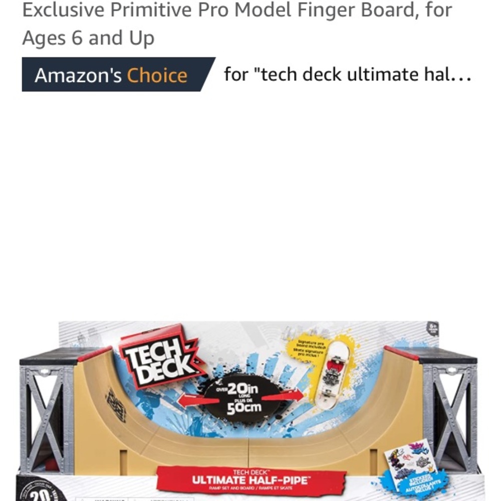 Tech Deck half pipe - Picture 4 of 5